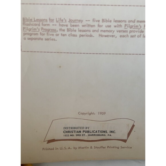 RARE 1959 Visualized Pilgrim’s Progress Storybook Illustrated  John Bunyan - Picture 2 of 10